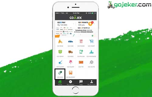 Buka Aplikasi GoLife dan Pilih Menu GoMed